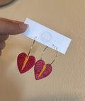 Polymer Clay Anthurium Hoops