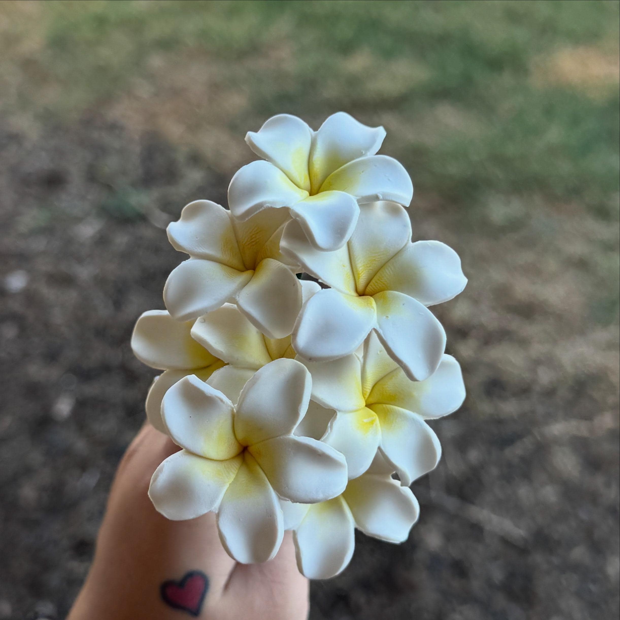 Polymer Clay Plumeria Picks